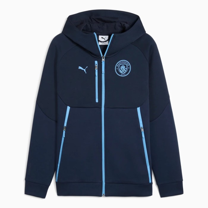 Manchester City hanorac de bărbați cu glugă Pumatech navy - L