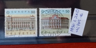 TS21 - Timbre serie Elvetia 1990 Mi1415 16 foto