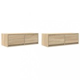 Cumpara ieftin Dulapuri TV 2 buc Stejar Sonoma 80x31x25,5 cm Lemn prelucrat