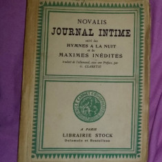 Journal intime, hymnes a la nuit, fragments inedits / Novalis exemplar numerotat