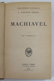 MACHIAVEL by L. GAUTIER VIGNAL , 1929