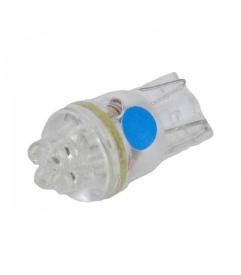 Bec auto 12V T10-4LED albastru VIPOW foto