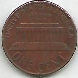 No(3) moneda-USA 1 cent 1976