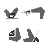 HANDY - Magnet de fixare pentru sudură - 15&deg; - 60&deg; - 90&deg; - 120&deg;- 9 kgf - 10882B