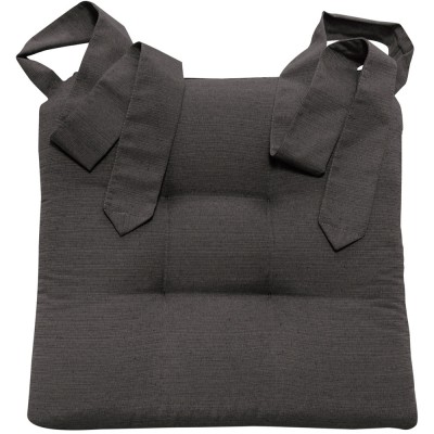 Perna Home pentru scaun cu panglica Homelevel, 42 x 46 cm, Gri, Poliester / Bumbac, 55197.73 foto