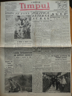 Ziarul Timpul, 4 august 1940, fondator Grigore Gafencu foto