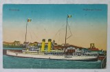 CONSTANTA , VASUL &#039; IMPARATUL TRAIAN &#039; CU PAVILIONUL RIDICAT , CARTE POSTALA , 1926