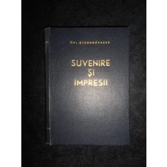 Grigore Alexandrescu - Suvenire si impresii, epistole si fabule