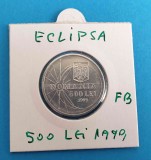 500 Lei 1999 - ECLIPSA de soare - moneda din aluminiu in stare foarte buna