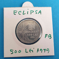 500 Lei 1999 - ECLIPSA de soare - moneda din aluminiu in stare foarte buna