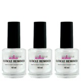 Set 3 Soluție &Icirc;ndepărtare Cuticule Inginails 15ml, Tratament Profesional Unghii, Manichiură Delicată