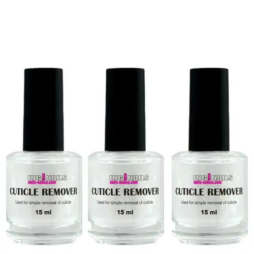 3x Soluție pentru &icirc;ndepărtarea cuticulelor Inginails 15ml