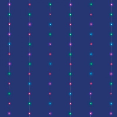 Perdea de lumini microLED SMART RGB, iSparkle, 120 LED, IP44 foto