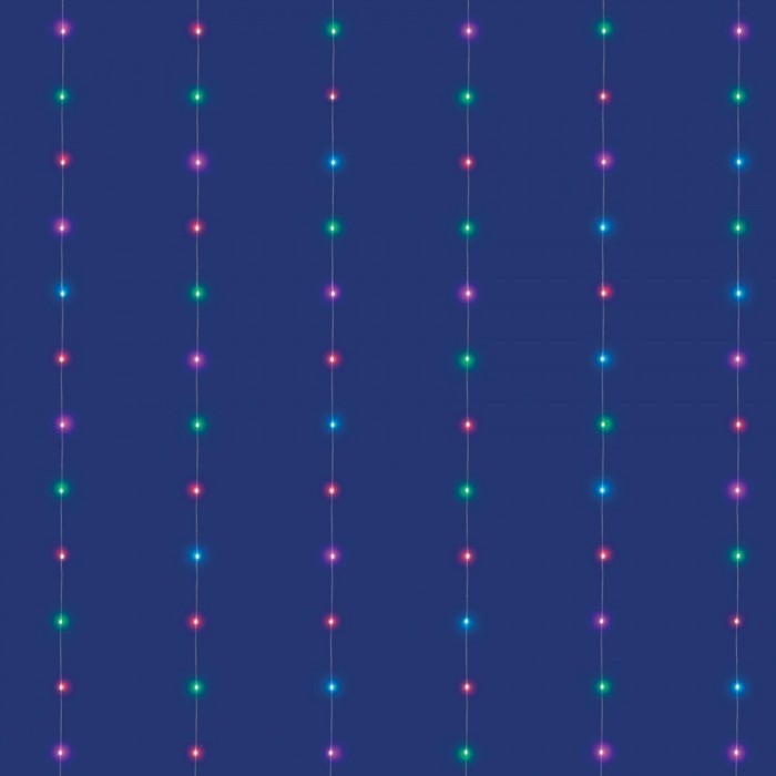 Perdea de lumini microLED SMART RGB, iSparkle, 120 LED, IP44