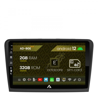 Navigatie Skoda Superb 2 (2008-2015), Android 12, E-Octacore 2GB RAM + 32GB ROM, 10.1 Inch - AD-BGE10002+AD-BGRKIT043 foto