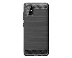 Husa Carbon Case, Samsung Galaxy S10, Negru foto