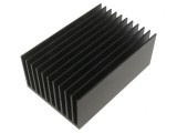 Radiator extrudat cu aripioare negru 150x100x60mm