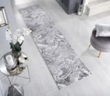 Cumpara ieftin Covor traversă Marbled Argintiu 60X230 cm, Flair Rugs