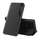 Husa Xiaomi Redmi Note 9S Eco Leather View flip tip carte, negru