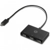 Adaptor USB-C/USB-A, HP, Negru