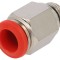Racord Push-In 1/8&quot; Alamă Nichelată 20bar