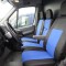 2+1 Huse Scaune pentru MERCEDES SPRINTER 2006-2018 Microbuze Negru Albastru Textil