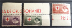 Romania - Crucea rosie - Prizonieri de razboi 1946 - Hartie gri foto