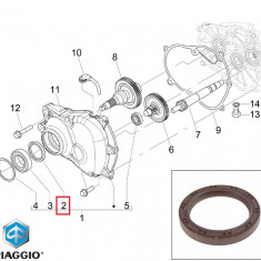 Semering 38x50x7 grup spate (roata spate) original Aprilia - Gilera - Piaggio Beverly - MP3 - Vespa GTS - GTS 125-500cc