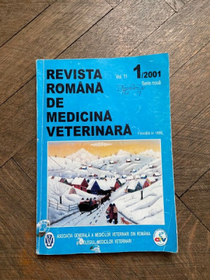 Revista Romana de Medicina Veterinara Vol. 11 1/2001 serie noua foto