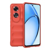 Husa antisoc pentru oppo a60, margini striate, magic shield, red