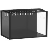 PawHut Cușcă Gigant pentru Hamsteri Habitat pentru Rozătoare din Oțel și Acrilic Transparent Vizibilitate Panoramică 81 x 51 x 53 cm Negru | Aosom Rom