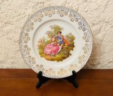 FARFURIE DIN PORTELAN FIN- MARCAJ GLORIA FINE PORCELAIN BAYREUTH BAVARIA- HANDWORK D26CM
