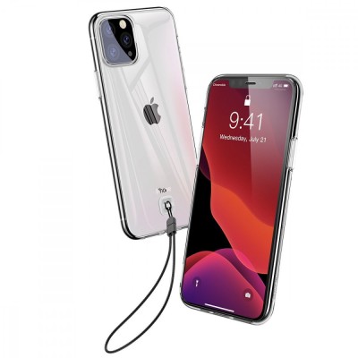 Husa Apple iPhone 11 Pro Max, Baseus Transparent Key, Alb, 6.5 inch foto