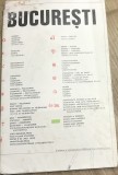 TRM3 Harta Ghid Bucuresti Veche Elaborat Voiculescu Paraschiv, Ghid Turistic Epoca Comunism RSR Restaurante Hoteluri, Colectie