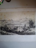 Michael Bouquet-Vedere din Campulung,lithografie/carton,1843,vezi descriere