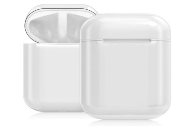 Husa kwmobile pentru casti Apple Airpods 1 si 2, Transparenta - RESIGILAT foto