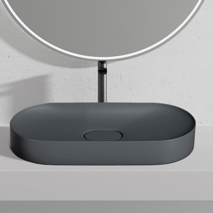 Lavoar pentru blat IRIS 71 CM GREY MATT