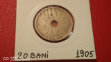 Romania 20 bani 1905 in cartonas