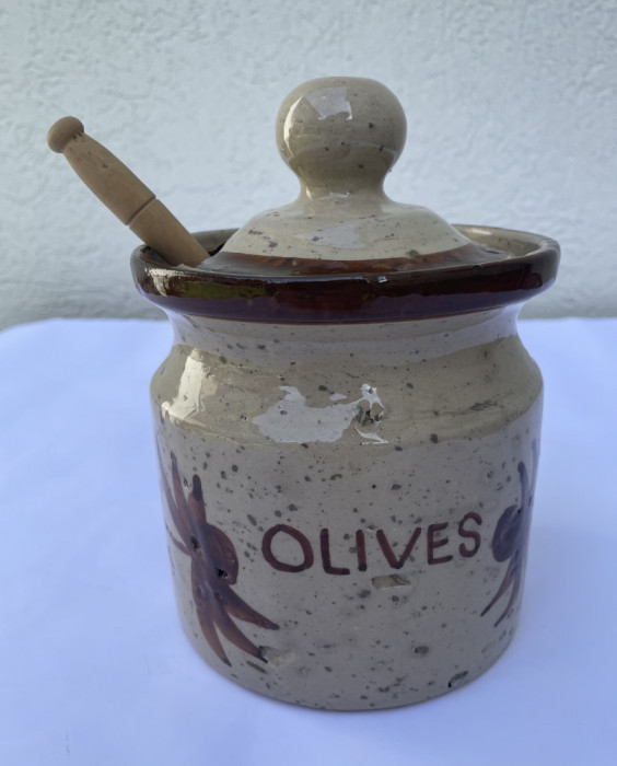 OLIVIERA cu polonic din CERAMICA frantuzeasca designer ROBERT PICAULT, Vallauris