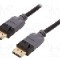 Cablu DisplayPort - DisplayPort, din ambele par&amp;#355;i, DisplayPort mufa, 1.5m, negru, QOLTEC - 50466