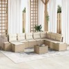 VidaXL Set de canapele pentru grădină cu pernă 9 pcs 319 x 209 x 85 cm 3347191