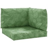 Cumpara ieftin Perne pentru paleti, 3 buc., model de frunze, tesatura oxford