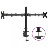 Cumpara ieftin Suport monitor dublu 75/100 mm negru din oțel