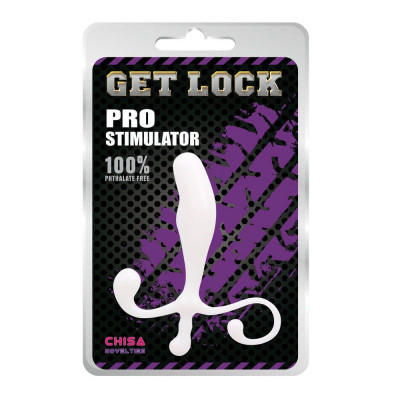 Stimulator Anal Get Lock Pro Stimulator, Alb foto