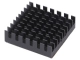 Radiator extrudat cu aripioare BGA negru 32,5x32,5mm