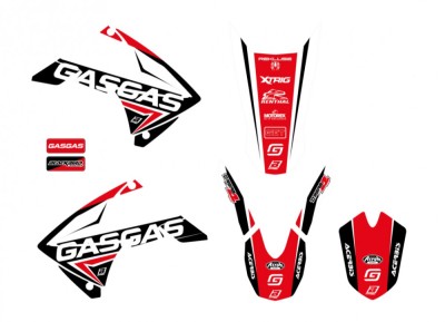 Set stikere Gas Gas EC 10- 11, ECF 10- 13 Blackbird Dream 4 E2904N foto