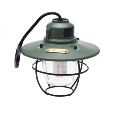 Lampa camping Retro, culoare verde, incarcare USB, agatatoare, 3 moduri de lumin... Cod:AA25476GR foto