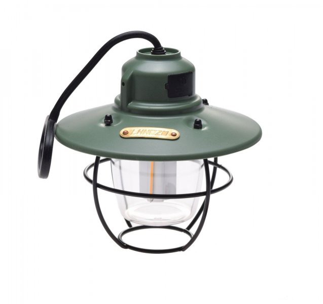 Lampa camping Retro, culoare verde, incarcare USB, agatatoare, 3 moduri de lumin... Cod:AA25476GR