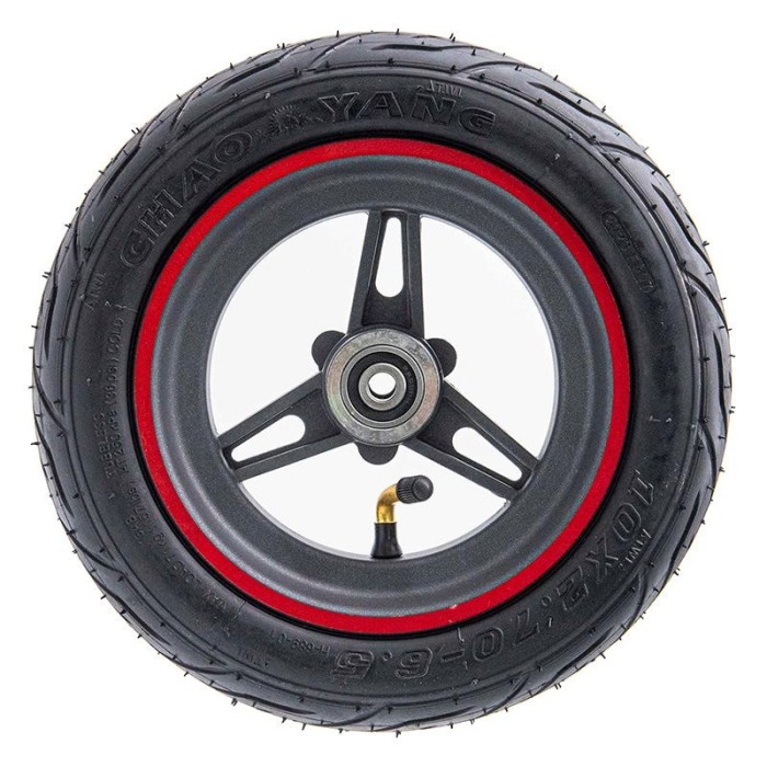 Jantă 6,5&quot;/B50, pentru trotineta electrică Smartgyro și Zwheel, negru - roșu | Motorevolution