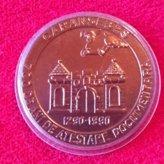 Medalie aniversara CARANSEBES-700 de ani de atestare documentara(1290-1990)
